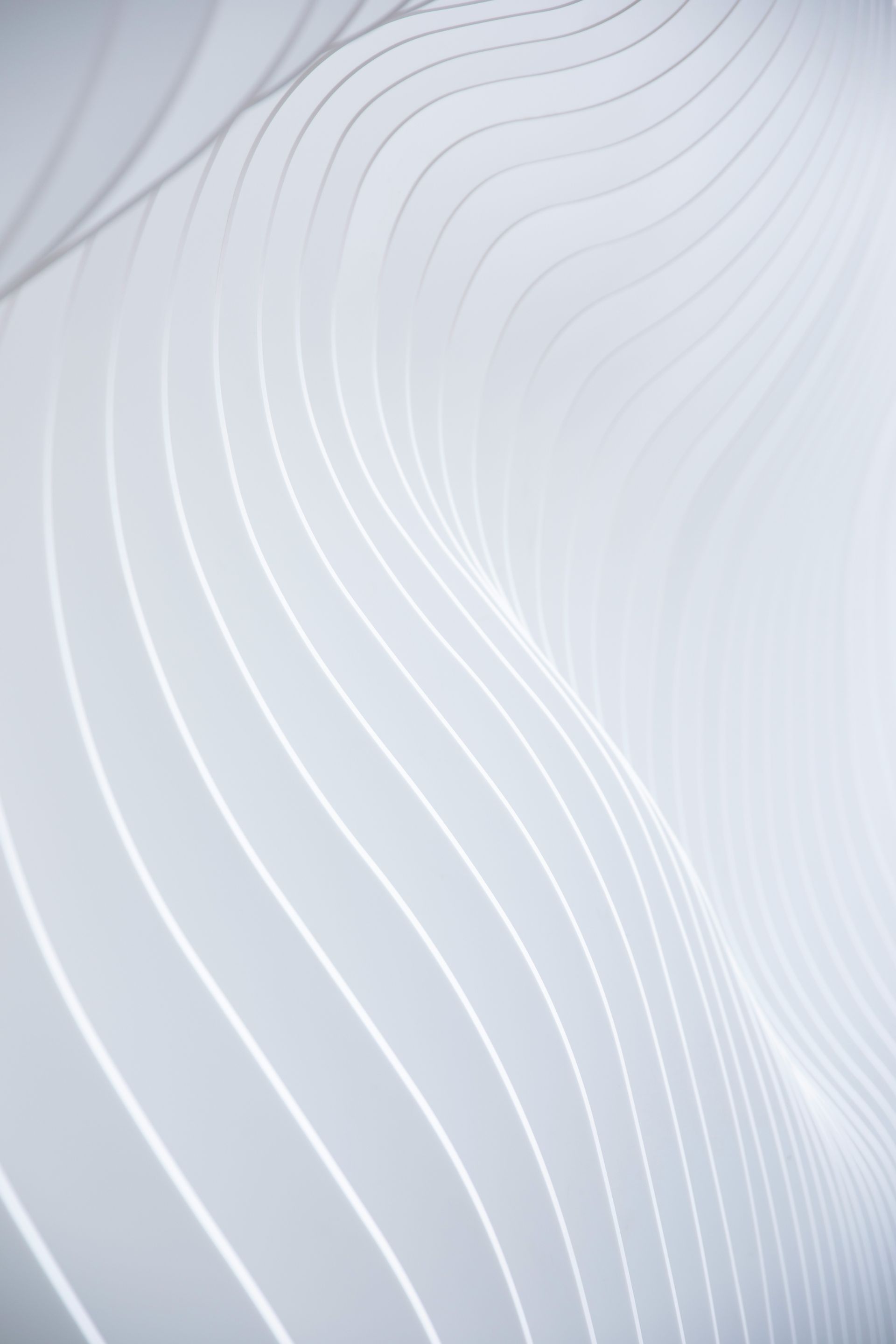 Straight metallic shapes with a white gradient